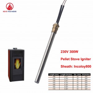 Pellet Igniters Hot Rods ZX-230-1 Steel Igniters for Wood Pellet Stoves HF1101